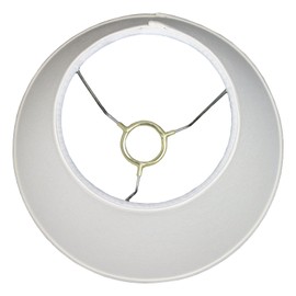 FenchelShades.com Lampshade 5" Top Diameter x 10" Bottom Diameter x 8" Slant Height with 6" Drop Slip Uno Attachment (Cream)
