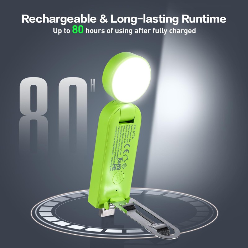 VAVOFO USB Rechargeable Book Light, Blue Light Blocking, Amber Light