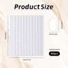 800 Pcs Clear Nail Art Display Strips, Pre-Cut 0.51×0.31" Adhesive