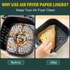 Air Fryer Disposable Paper Liners Square, Non-Stick Parchment, AirFryer Accessories