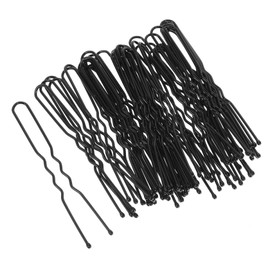 NOLITOY 50pcs u Shaped Bobby Hair Clips Black Metal Hair for Buns and Updo Hairstyles for Daily Use Parties and Hairdressing and Easy to Style