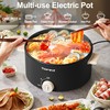 TOPWIT Hot Pot Electric, 4L Electric Pot with Non-Stick Coating,