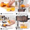 Zulay Kitchen Cast-Iron Orange Juice Squeezer - Heavy-Duty, Easy-to-Clean, Professional