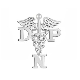 NursingPin - Doctor of Nursing Practice DNP Graduation Nursing Pin in Silver