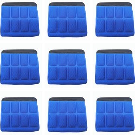 Helmet Chin Pads Soft Foam Sponge Pad Strap Padding Replacement Lining Cushion Mat Liner Universal Fit for Cycling Bike Bicycle Outdoors Riding (Blue 9PCS)