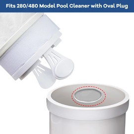 Pool Cleaner Bags, 4 Pack Pool Sweep Bag, Nylon Mesh Pool Vacuum Bag Replacement, All Purpose Bag with Zipper Enclosure, Pool Spa Part Fits Polaris 280, 480, Durable Filter Bag for K13, K16