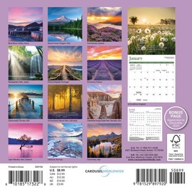 Carousel Calendars, Psalms Special Value 2026 Mini Wall Calendar, 7'' X 7'', 16-Month Calendar with Stapled Binding