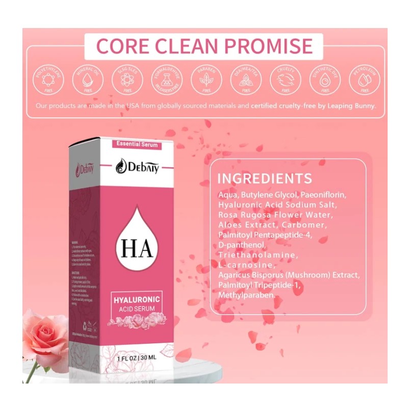 Debaiy 3 Debaiy Rose Hyaluronic Acid Anti Aging Wrinkle Hydrating