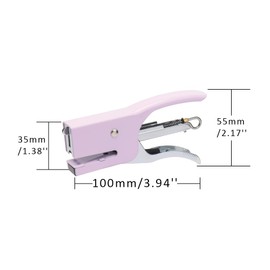Mogoostry Mini Plier Stapler Cute Handheld Desktop Stapler Purple Stapler Metal Hand Held Plier Stapler for Desk, Heavy Duty Office Stapler for Desktop Home Office Supplies