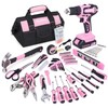 FASTPRO FASTPRO 232-Piece 20V Pink Cordless Lithium-ion Drill Driver and