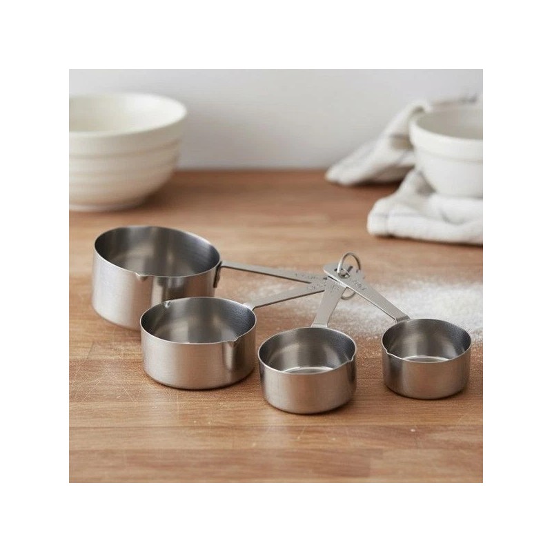 Amco Stainless Steel Measuring Cups (Set of 4) - Dishwasher