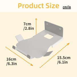 shinar Metal Wall Mount ONLY for Echo Show 8 3rd.Generation Wall Bracket Wall Stand for Echo Show 8 with Wiremanagement Black (White)