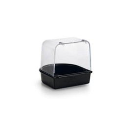 Beeztees Plastic Bird Bath, 13 x 13 x 13 cm, Black