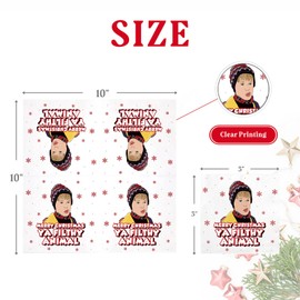 Funny Christmas Cocktail Napkins, 50 Pack Home Alone Paper Napkins, Home Alone Christmas Party Supplies, Holiday Home Dinnerware Table Decorations, White Elephant Gifts Stocking Stuffer, 5x5 inch