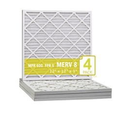 Sterling Seal & Supply, Inc. 12"x12"x1" Xtreme Plus Air Guard MERV 8 Filter (4 Pack)