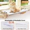 AMOSIJOY Cat Sill Window Perch Sturdy Cat Hammock Window Seat
