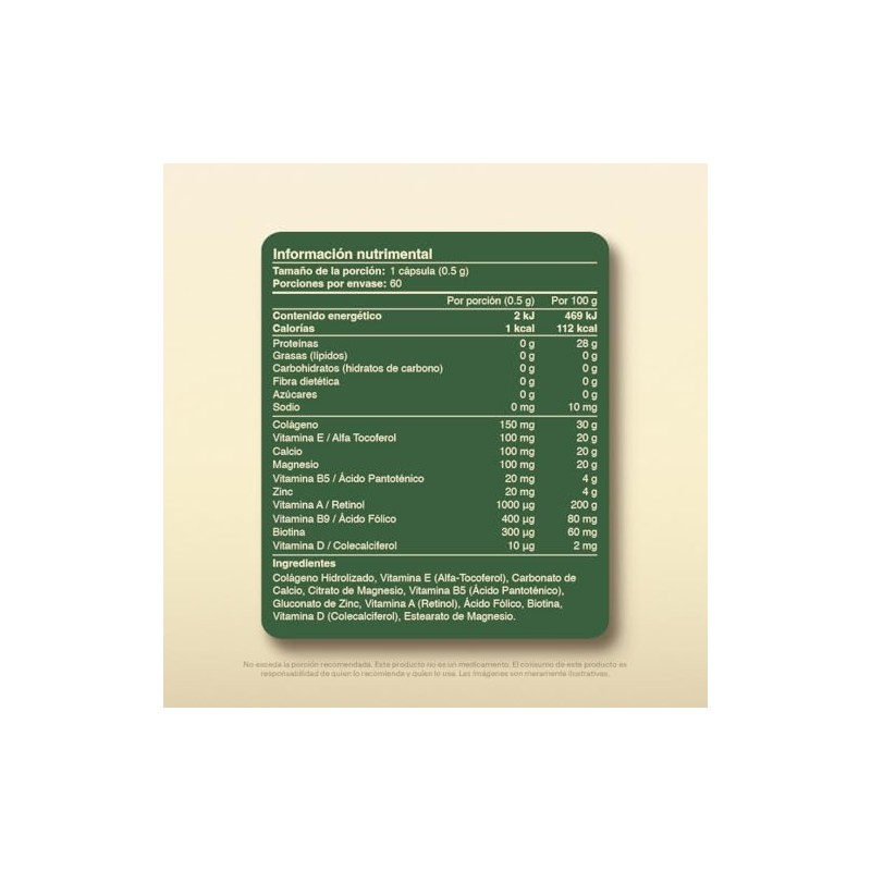 Vital Botanics Biotina + Colágeno Hidrolizado para Hombre