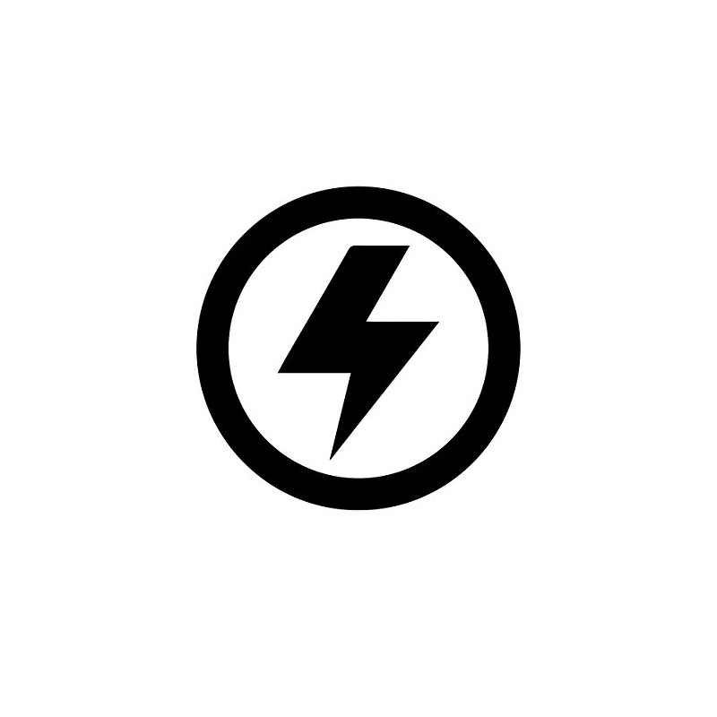 Circled Lightning Bolt Auto Car Racing Motorcycle Helmet Decal -