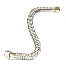 CMI 173018 Corrugated Stainless Steel Water Heater Connector Hose, 3/4" Fip x 3/4" Fip x 18"