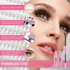 Kit De Extensión De Pestañas Diy Mink Racimos Pestañas Mix