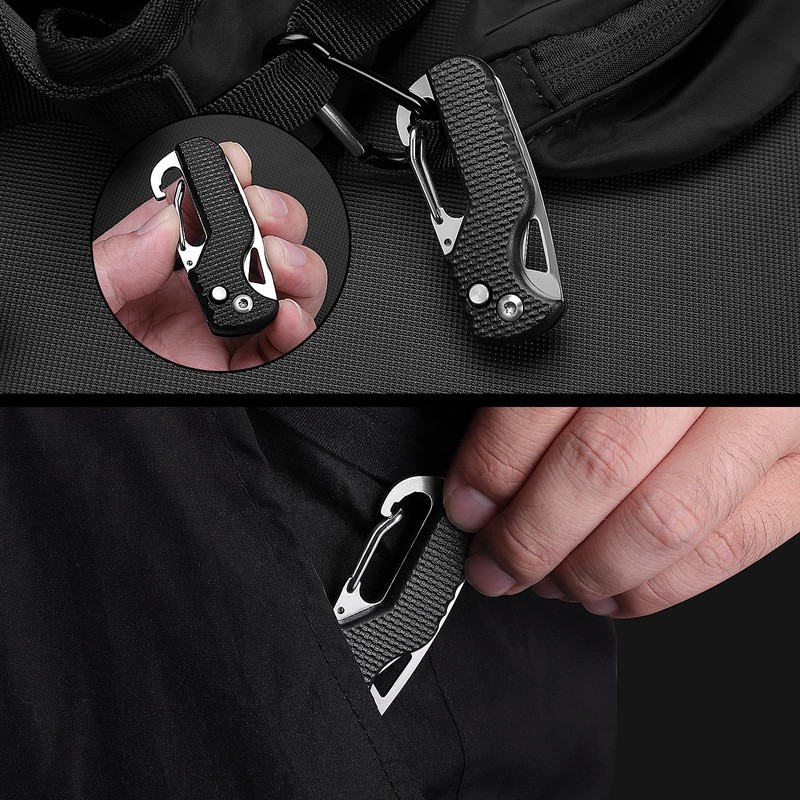 ITOKEY 2 Pack Safety Box Cutter, EDC Seat belt Cutter