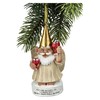 Pacific Giftware Garden Gnome Angel with Wine for Hanging, Christmas