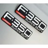 OEM Pair Set F-350 Lariat Super Duty Emblem Badge Decal