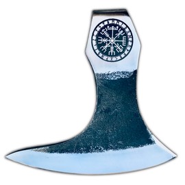 OLDZ CRAFTZ-Viking Bearded Axe - Vegvisir Viking Axe Head Custom Forged high Carbon Steel hatchets Multi Purpose Adult Size Axe Head viking axe head handmade axe head real