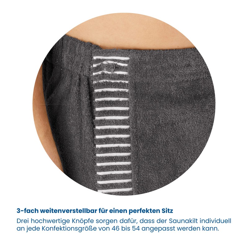 Schiesser Rome Sauna Kilt for Men Made of Absorbent Terry