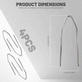 HEVLE 4PCS Car Radio Removal Pry Tool, V-Shaped Auto Stereo Release Tool Kit, Automotive Radio Removal Tools, Radio Remover for Disassembly of Most Car Audio Frequency Converter (V Shaped)