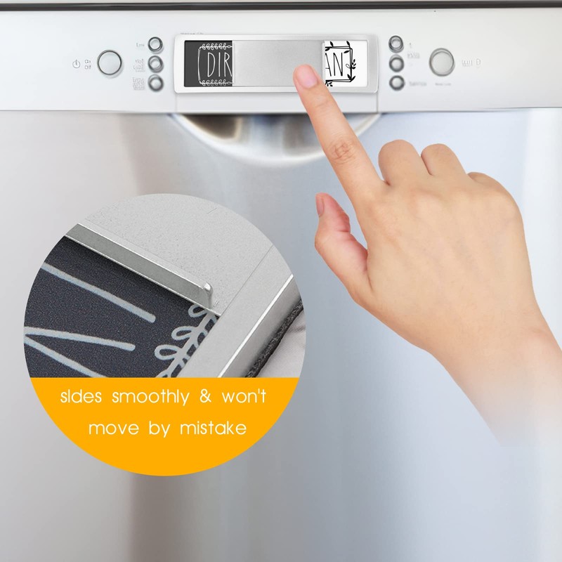 Elegant Dishwasher Magnet, Clean Dirty Sign Indicator with Slide Design,