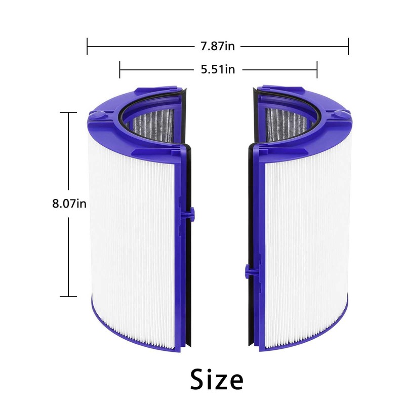 HEPA+Carbon Filter 1-Pack Replacement for Dyson PH01 PH02 PH03 HP06
