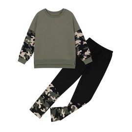 Kids Girls Clothes Long Sleeve Leopard Print Sweatshirts and Legging Pant Girls' Pants Set Fall Winter Outfit Set 6-14T