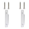 2PCS Closet Door Handles with Screws, Aluminum Alloy Sliding Barn