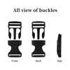 RETON 50 PCS 1 Inch Side Release Buckles, Heavy Duty