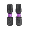 sourcing map 2pcs T40 Torx Screwdriver Bit 1/4" Hex Shank