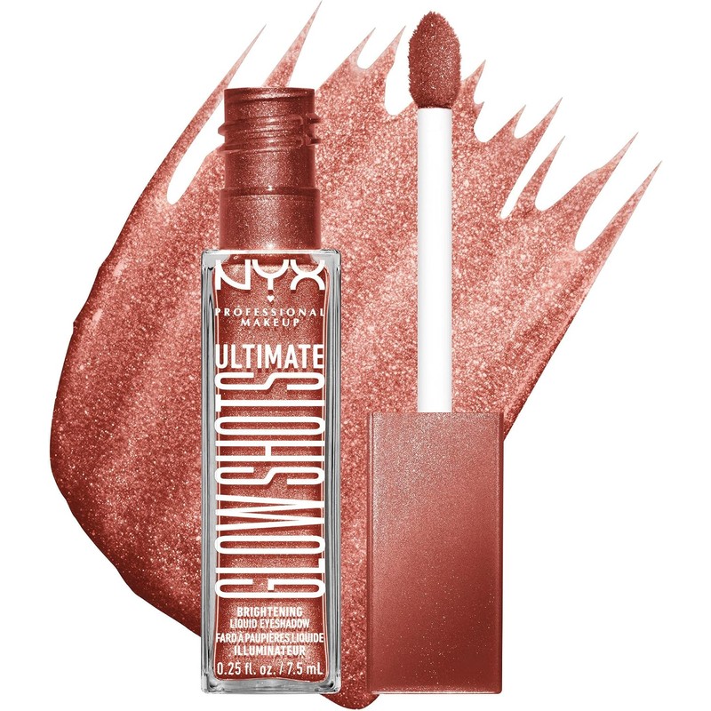 NYX Professional Makeup, Glow Shots, Sombra de ojos liquida, Grapefruit
