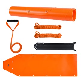 VEVOR Deer Drag Sled, 72.8 x 22.8 in, 550lbs Heavy Duty Yard Utility Sled, Tear-Resistant PE Drag Glider Mat with Ropes & Handle, Thickened Game Hauler for Firewood Ice Fishing Hauling Hunting