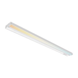 PARMIDA LED Under Cabinet Lighting, Hardwired Installation, 32 Inch, 24W, 3CCT Color Selectable - 3000K/4000K/5000K, ETL Listed, 120V, Dimmable, 1850 Lumens, White Finish
