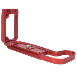 L Shaped Quick Release Plate,Full Metal L Bracket Vertical Board Cold Shoe Holder Handle Grip Hand Handheld with 39mm Standard AS Interface for Canon -RP Camera(Red)