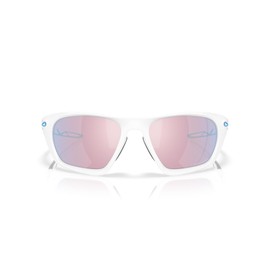 Oakley Men's OO9431 Lateralis Rectangular Sunglasses, Matte White/Prizm Snow Sapphire, 60 mm