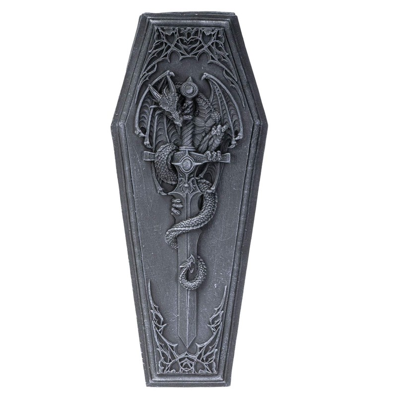Summit Collection Gothic Dragon Sword Coffin Keepsake Box Collectible Sculpture