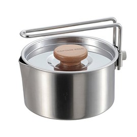 CAPTAIN STAG Barbecue Pot, Camping Kettle Cooker, 24.7 fl oz (730 ml), UH-4206