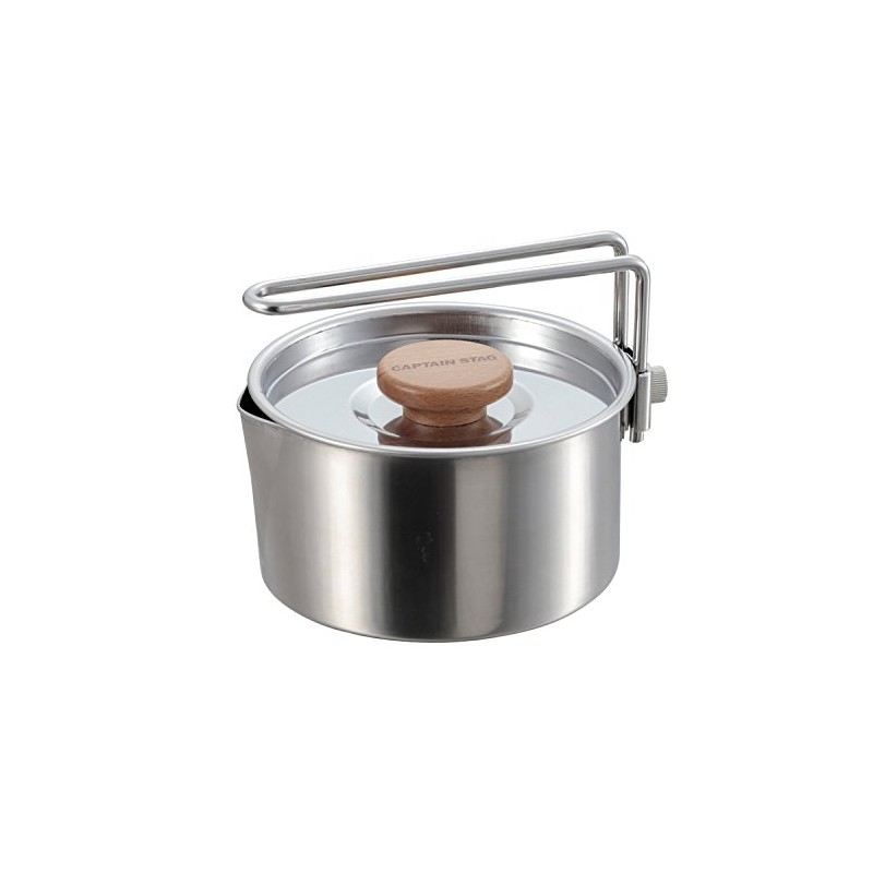 CAPTAIN STAG Barbecue Pot, Camping Kettle Cooker, 24.7 fl oz