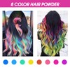 Landrain Pack of 8 Temporary Hair Chalks for Girls, Washable