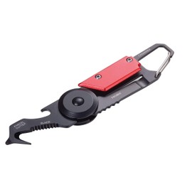 TROIKA Unisex – Adult's Egon Mini Tool, Red/Black, 86 x 25 x 10 mm