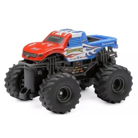 New Bright (1:43) Kid's Radio Control Bif Foot Blue Red Monster Truck 4340-5RHB
