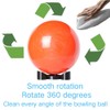 Bowling Ball Rotating Cup with Anti-Roll Off Design and Nylon