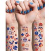 4th of July Decorations Temporary Tattoos 100 PCS Gold Foil
