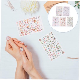 Healvian 20sheets Christmas Nail Art Stickers Festive Snowflakes Christmas Tree Designs for Easy DIY Manicure Pedicure Decoration for Holiday Parties and Home Use